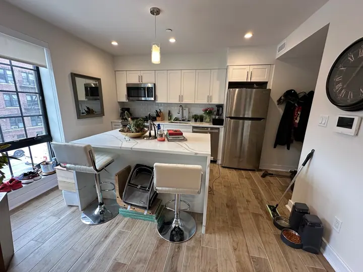 Clean kitchen after a monthly apartment cleaning in Astoria, Queens